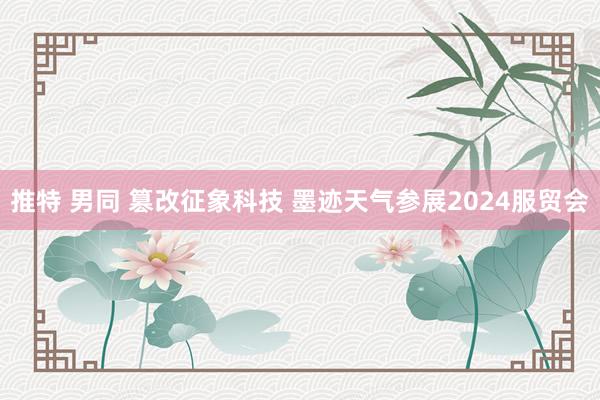 推特 男同 篡改征象科技 墨迹天气参展2024服贸会