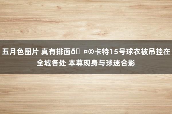 五月色图片 真有排面🤩卡特15号球衣被吊挂在全城各处 本尊现身与球迷合影