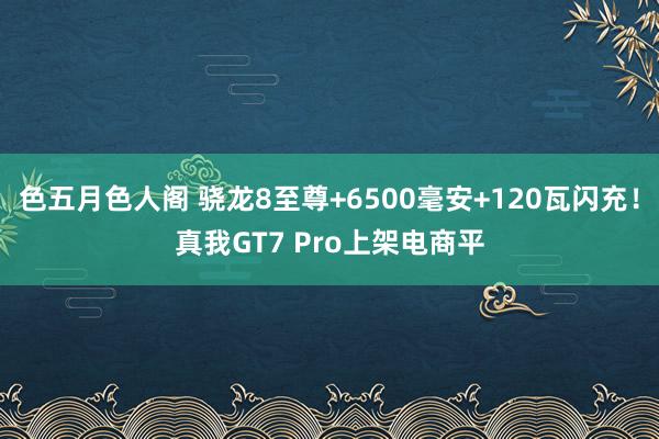 色五月色人阁 骁龙8至尊+6500毫安+120瓦闪充！真我GT7 Pro上架电商平