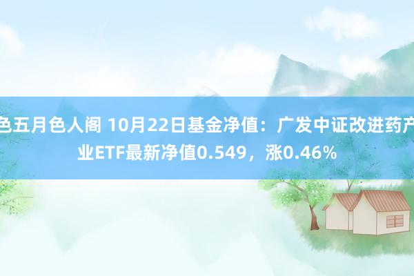 色五月色人阁 10月22日基金净值：广发中证改进药产业ETF最新净值0.549，涨0.46%