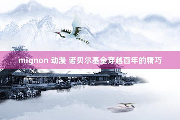 mignon 动漫 诺贝尔基金穿越百年的精巧