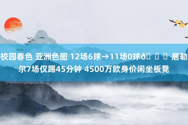 校园春色 亚洲色图 12场6球→11场0球😔居勒尔7场仅踢45分钟 4500万欧身价闲坐板凳