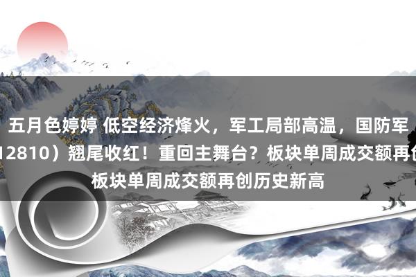 五月色婷婷 低空经济烽火，军工局部高温，国防军工ETF（512810）翘尾收红！重回主舞台？板块单周成交额再创历史新高