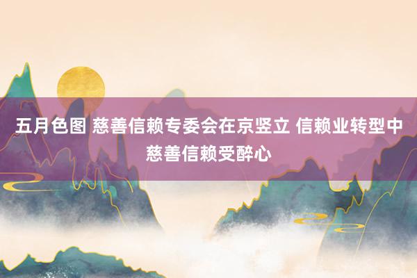 五月色图 慈善信赖专委会在京竖立 信赖业转型中慈善信赖受醉心