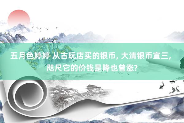 五月色婷婷 从古玩店买的银币, 大清银币宣三, 咫尺它的价钱是降也曾涨?