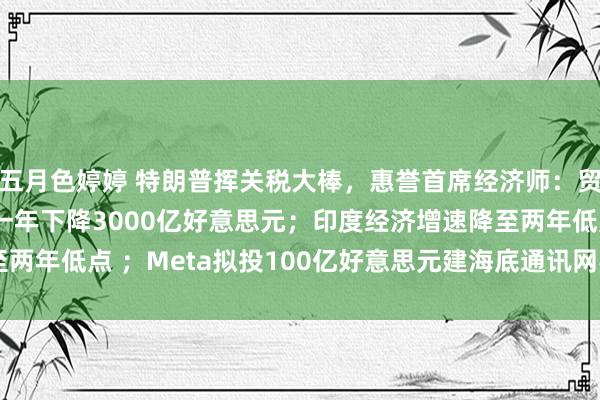 五月色婷婷 特朗普挥关税大棒，惠誉首席经济师：贸易战或致好意思GDP一年下降3000亿好意思元；印度经济增速降至两年低点 ；Meta拟投100亿好意思元建海底通讯网罗 | 一周外洋财经