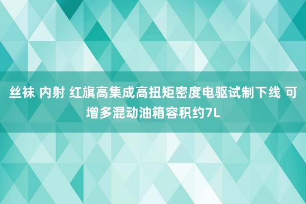 丝袜 内射 红旗高集成高扭矩密度电驱试制下线 可增多混动油箱容积约7L