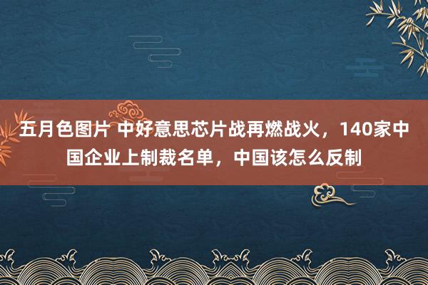 五月色图片 中好意思芯片战再燃战火，140家中国企业上制裁名单，中国该怎么反制