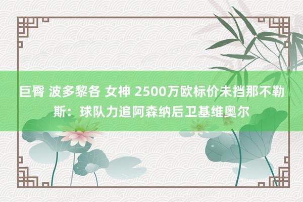 巨臀 波多黎各 女神 2500万欧标价未挡那不勒斯：球队力追阿森纳后卫基维奥尔