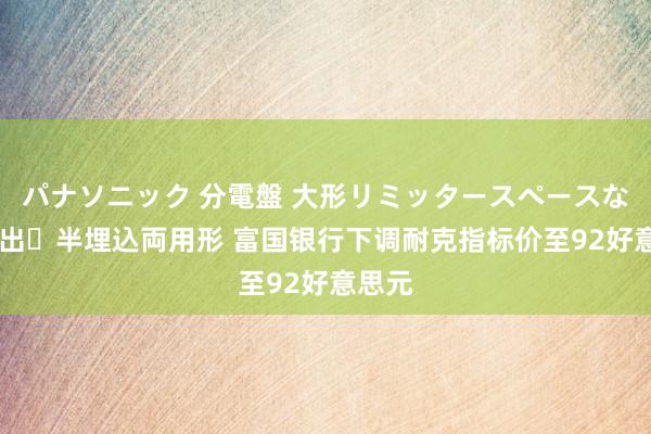 パナソニック 分電盤 大形リミッタースペースなし 露出・半埋込両用形 富国银行下调耐克指标价至92好意思元