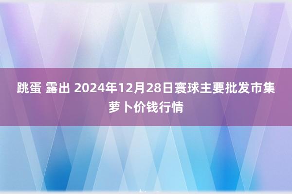 跳蛋 露出 2024年12月28日寰球主要批发市集萝卜价钱行情