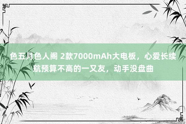 色五月色人阁 2款7000mAh大电板，心爱长续航预算不高的一又友，动手没盘曲