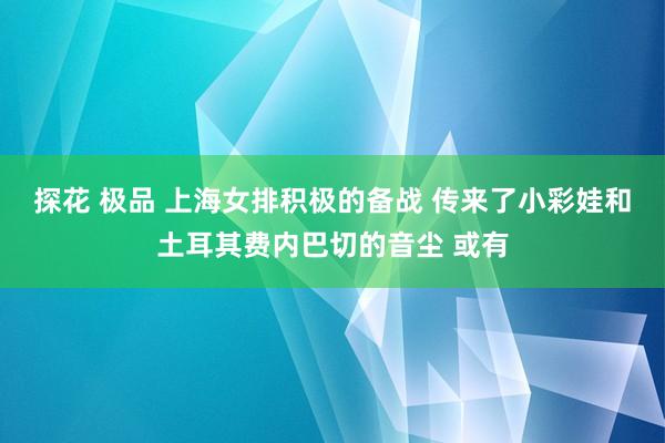 探花 极品 上海女排积极的备战 传来了小彩娃和土耳其费内巴切的音尘 或有