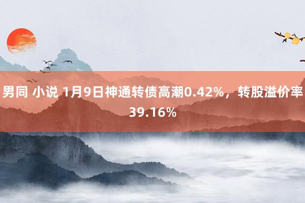 男同 小说 1月9日神通转债高潮0.42%，转股溢价率39.16%