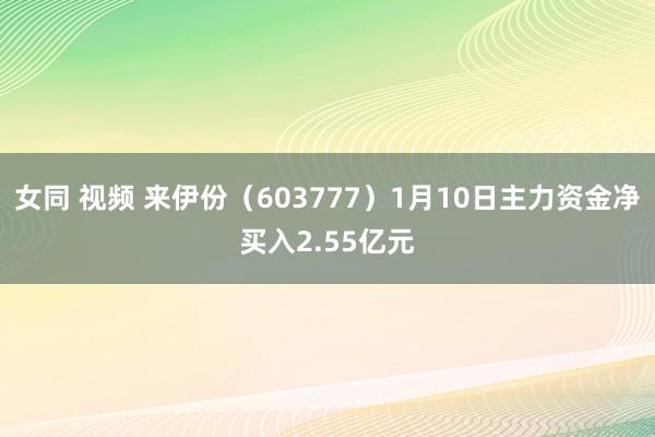 女同 视频 来伊份（603777）1月10日主力资金净买入2.55亿元